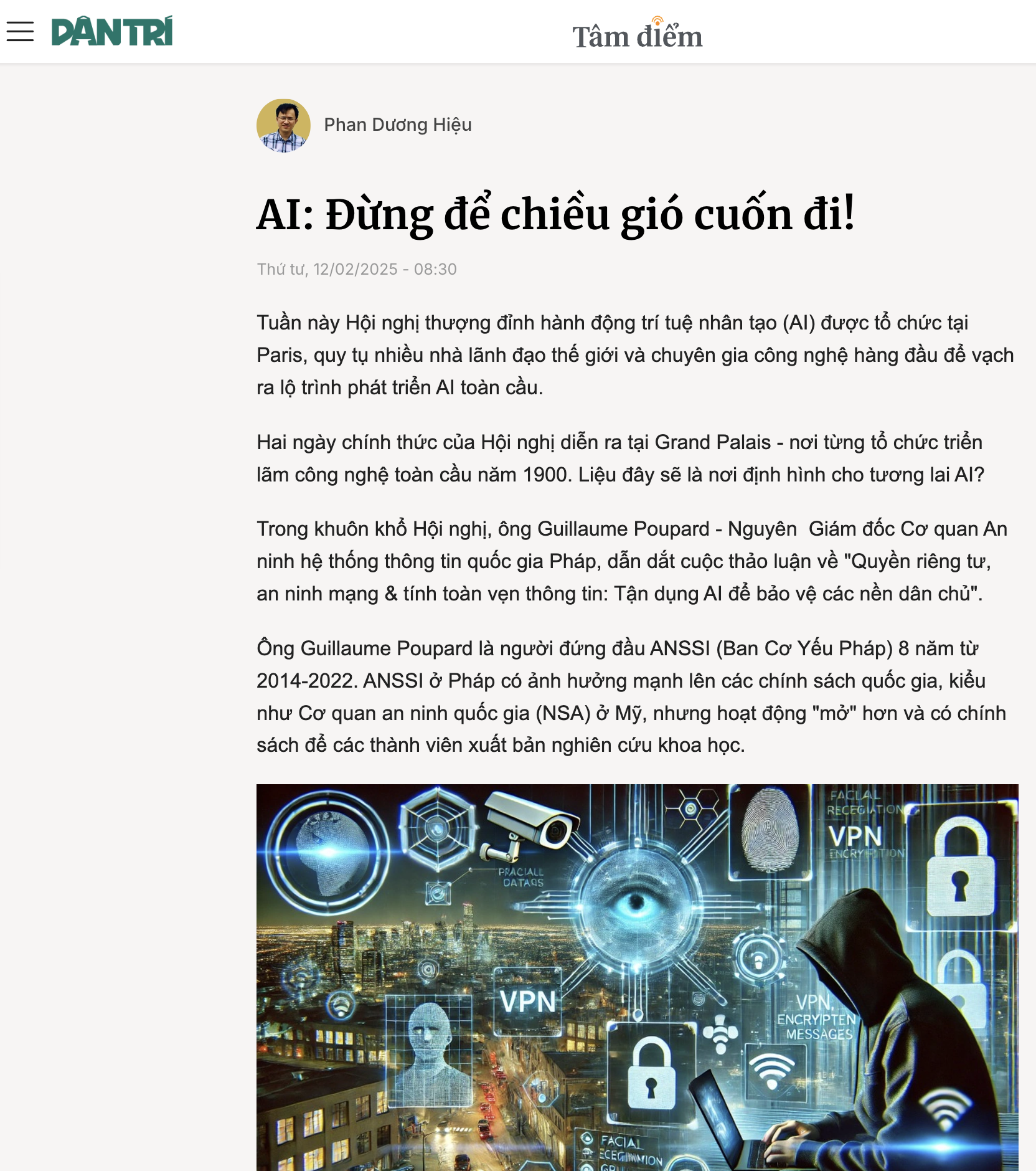 Ảnh bài AI Đừng để chiều gió cuốn đi