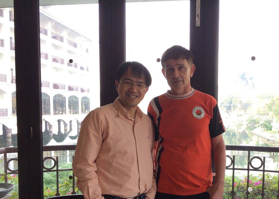 Neal Koblitz và Phan Dương Hiệu tại Asiacrypt 2016 - Hà Nội