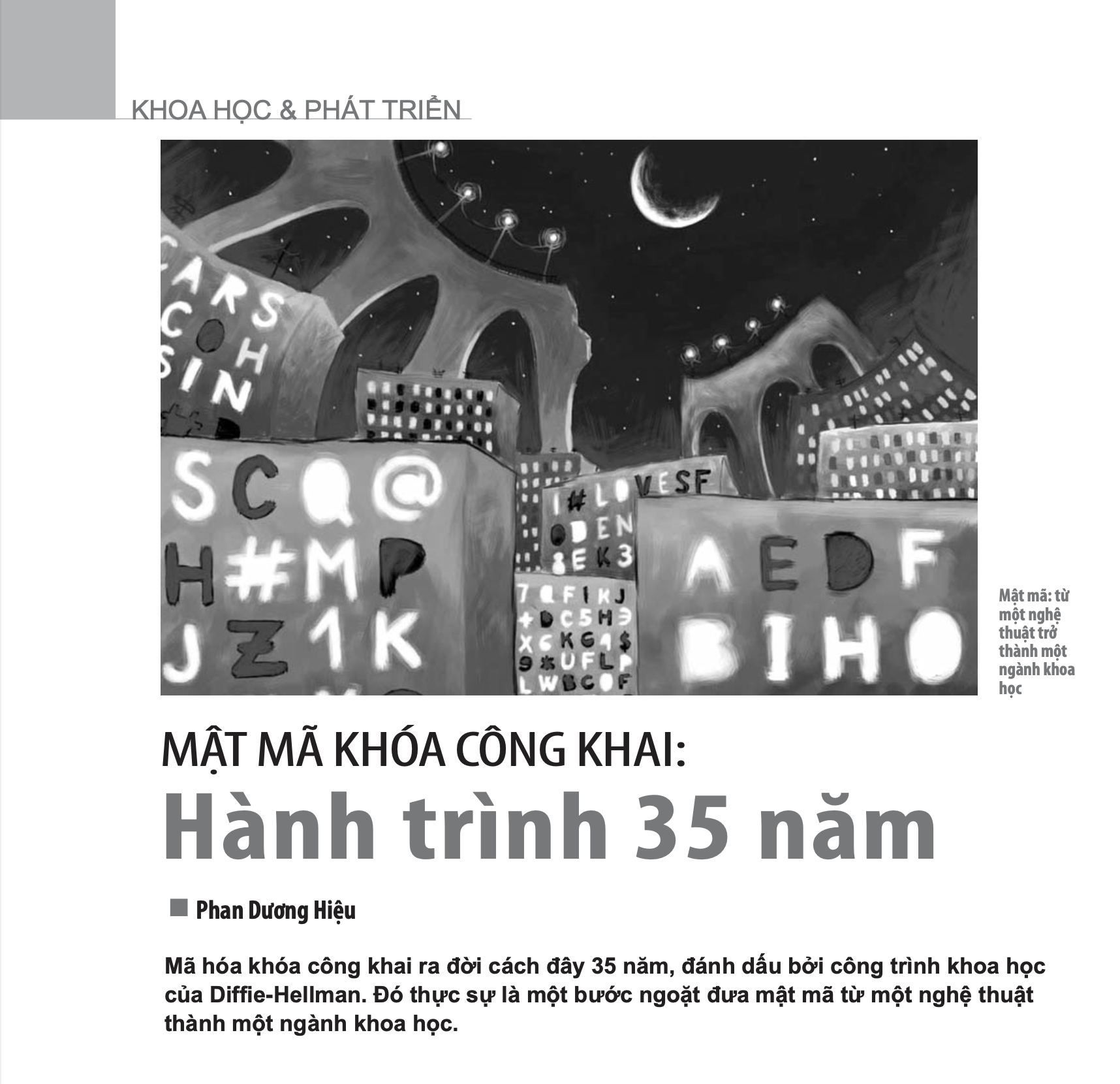 Ảnh bài Mật mã khóa công khai Hành trình 35 năm