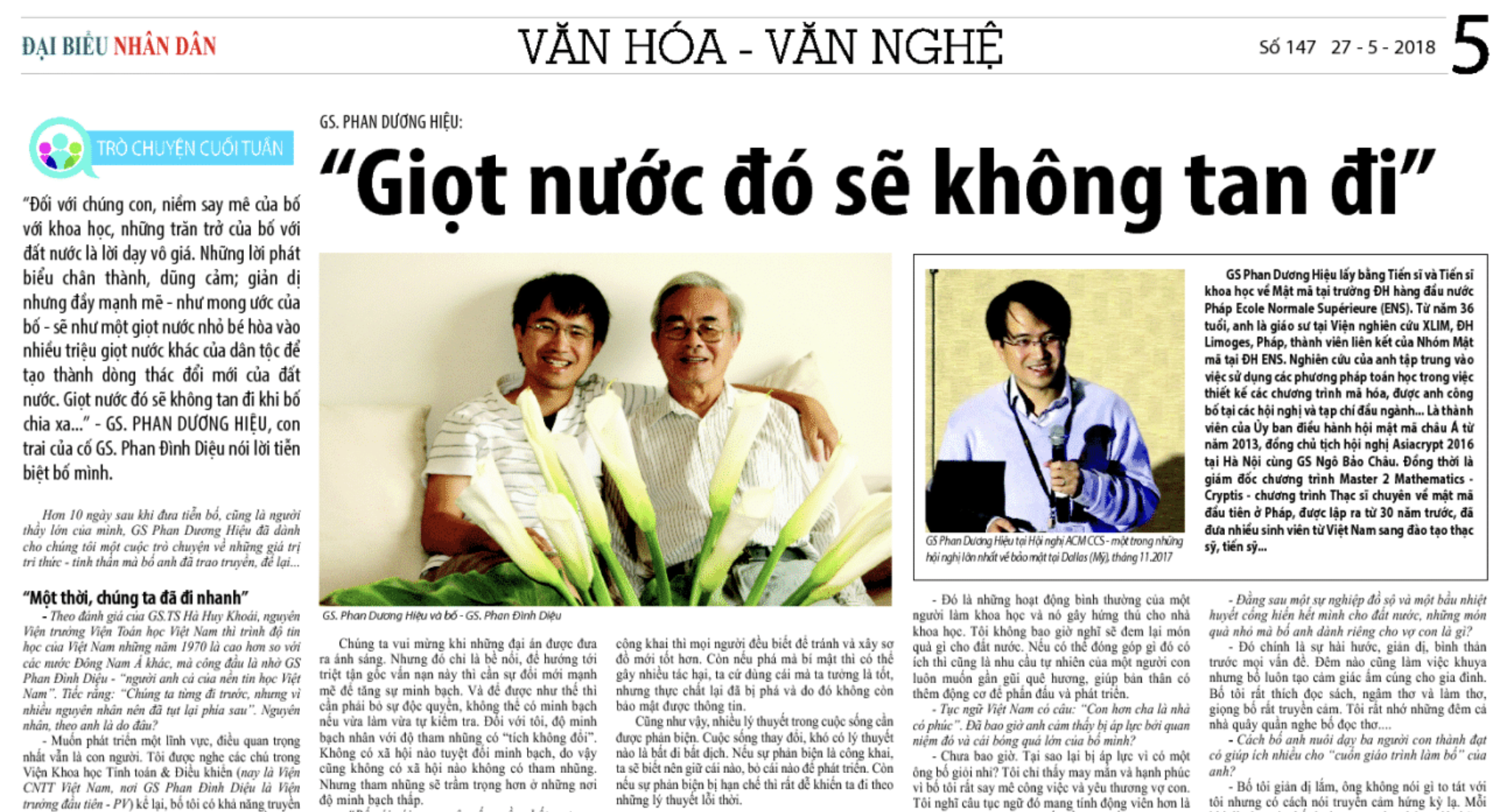 Ảnh bài Giọt nước đó sẽ không tan đi