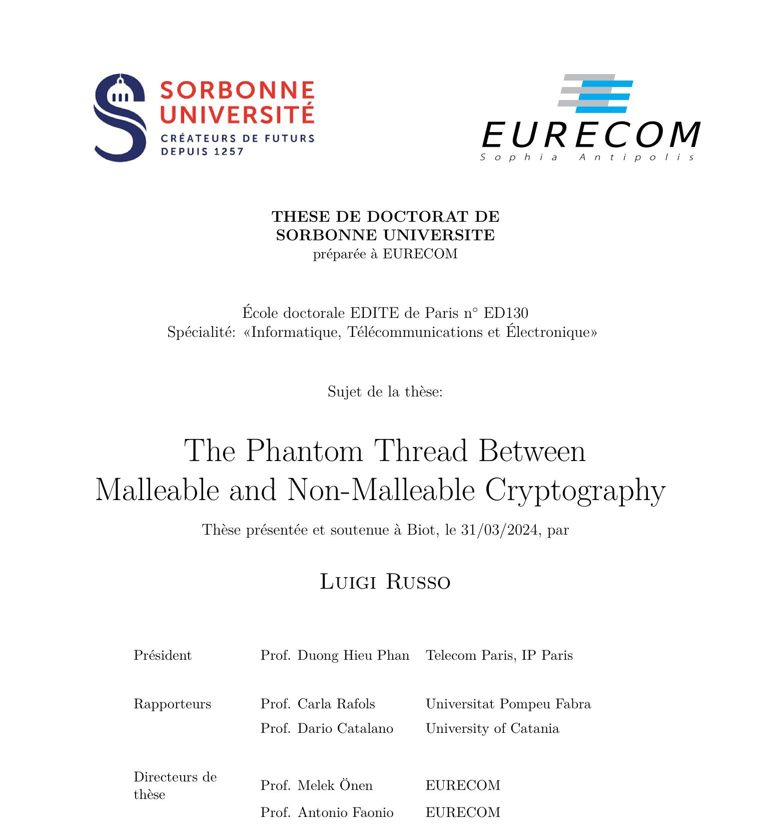 The Phantom…