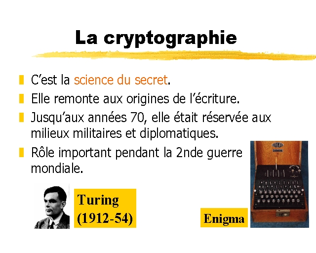 La cryptographie